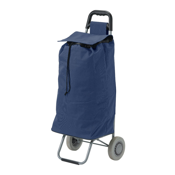 All Purpose Rolling Shopping Utility Cart - Blue - Click Image to Close